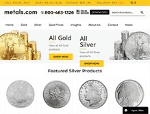 Tablet Screenshot of metals.com